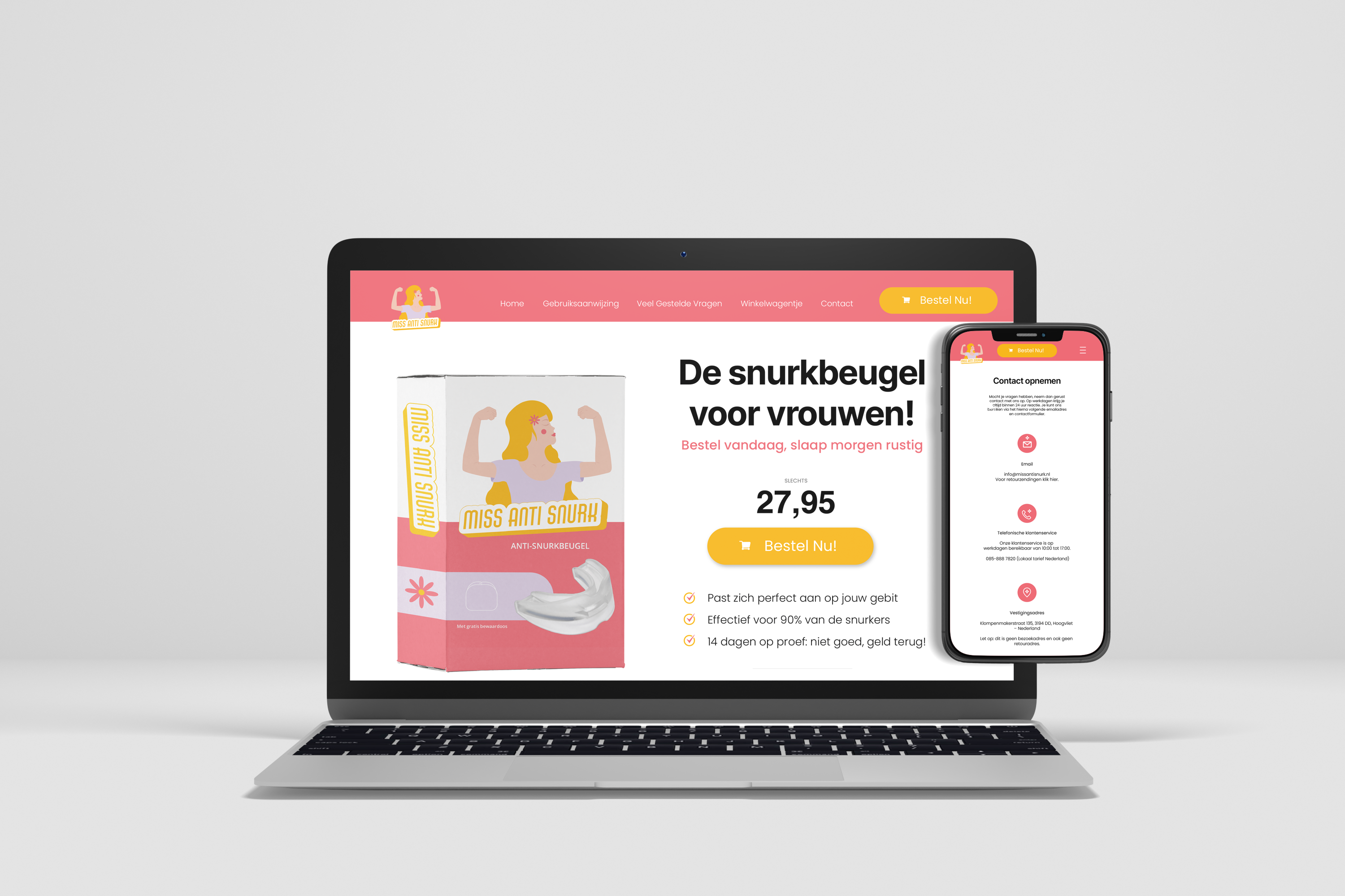 Webdesign Miss Anti Snurk